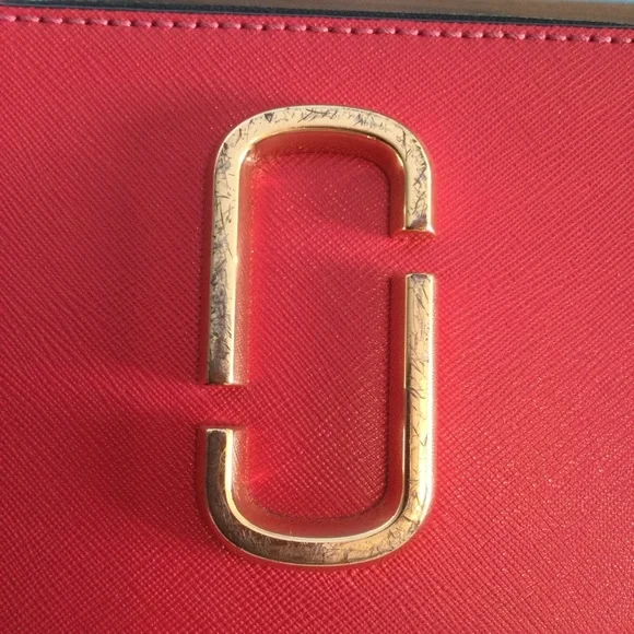 MARC JACOBS Snapshot Saffiano Rainbow Strap Color Block Camera Bag Purse Multi - Picture 8 of 10